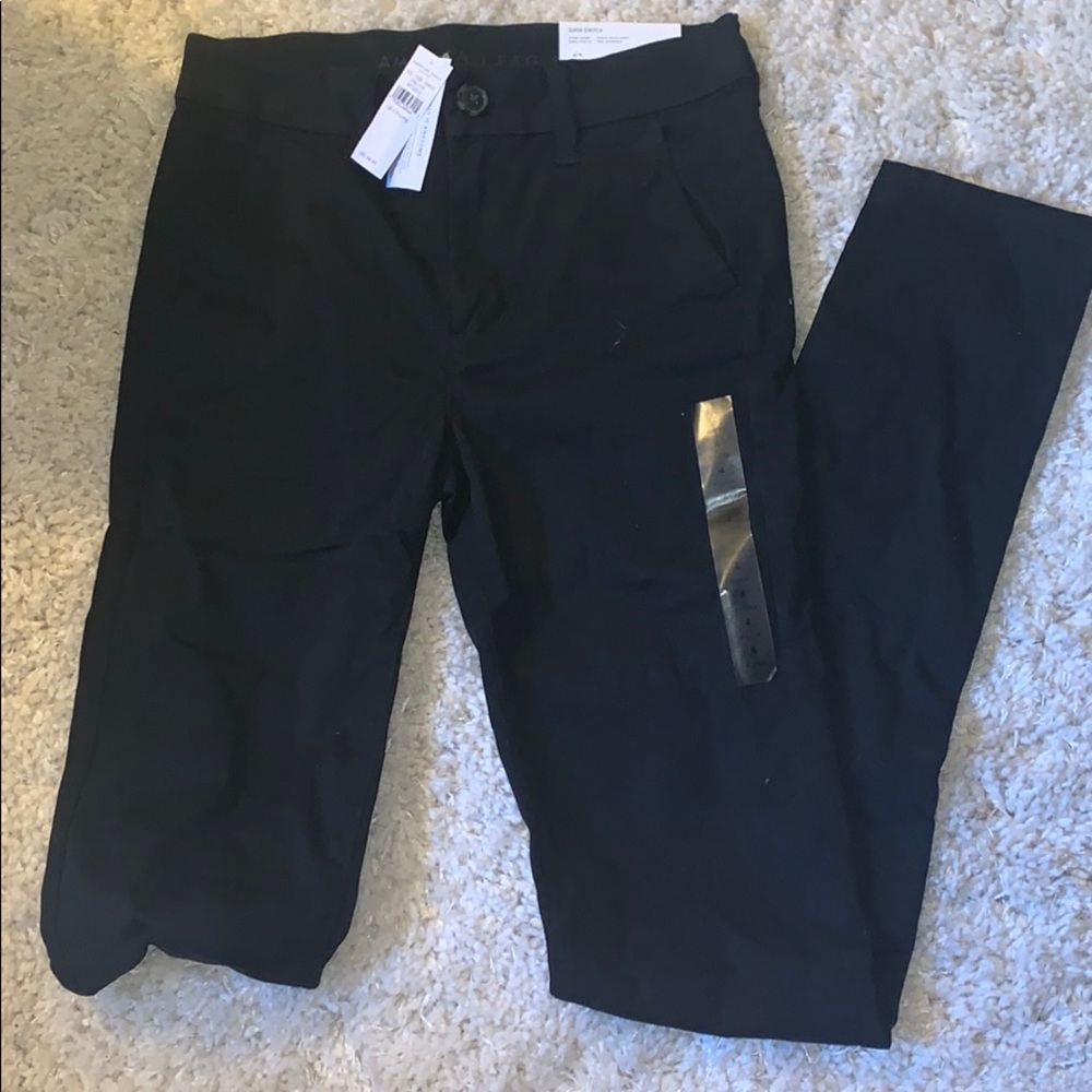Hi-rise skinny jeans